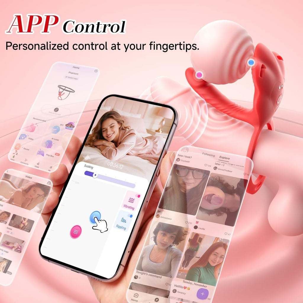 CurveBloom Wearable G-Spot Couples Vibrator