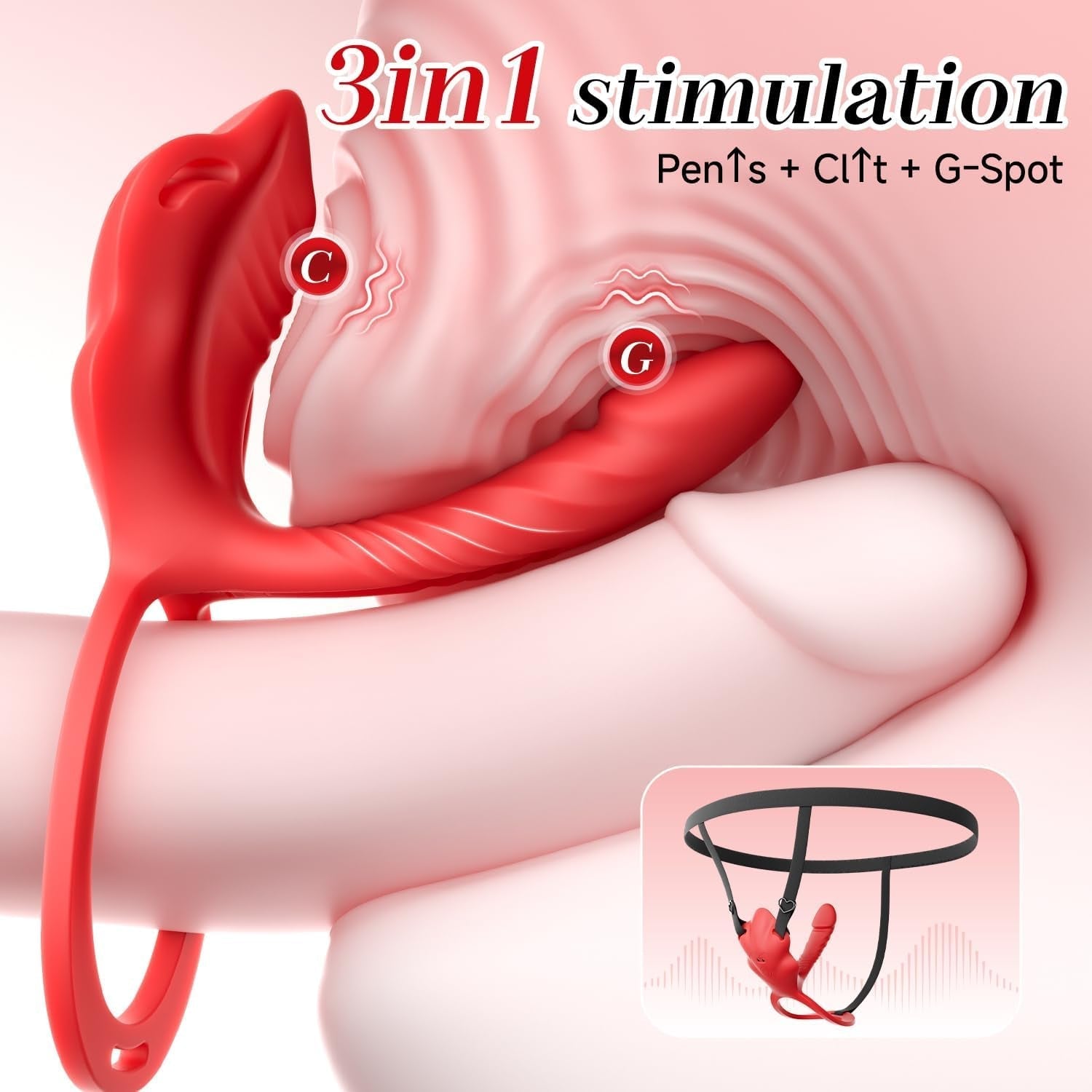 CurveBloom Wearable G-Spot Couples Vibrator