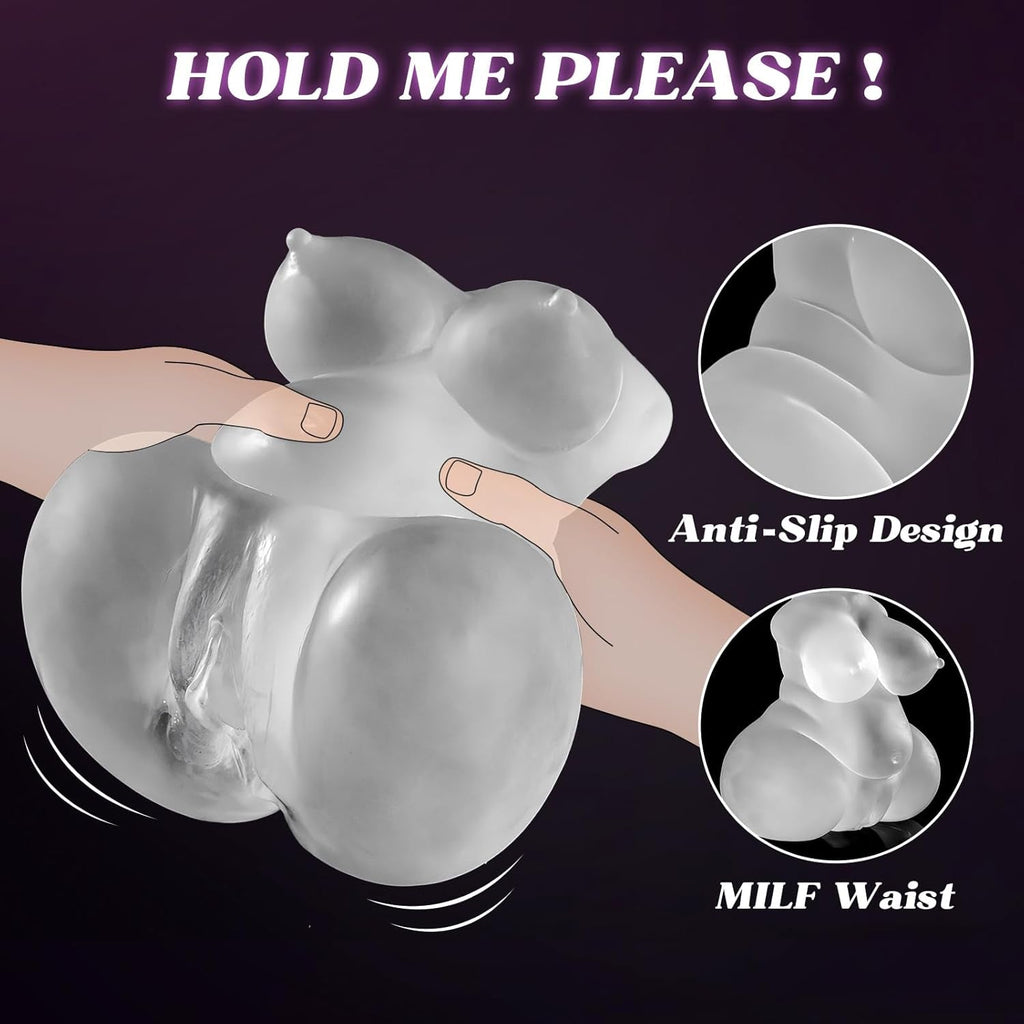 CurveCrave Transparent Sex Doll Stroker