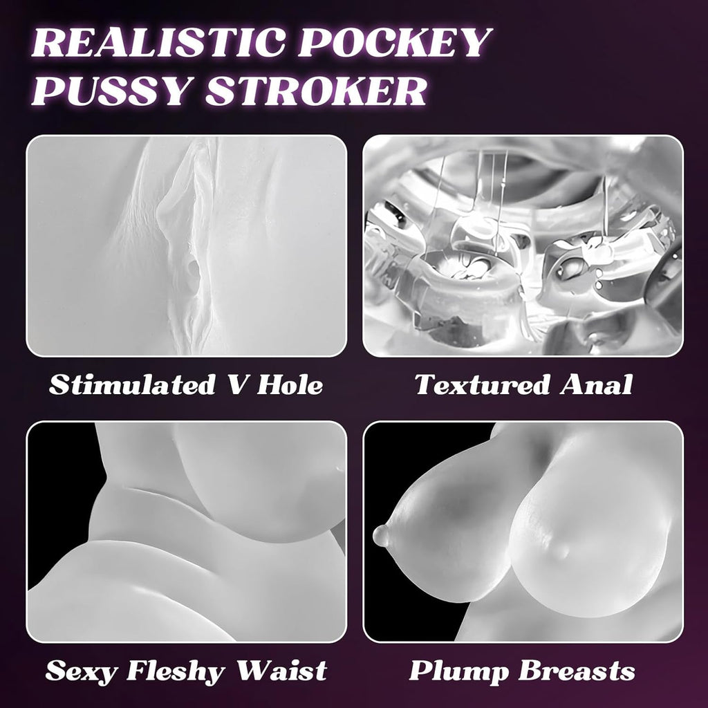 CurveCrave Transparent Sex Doll Stroker