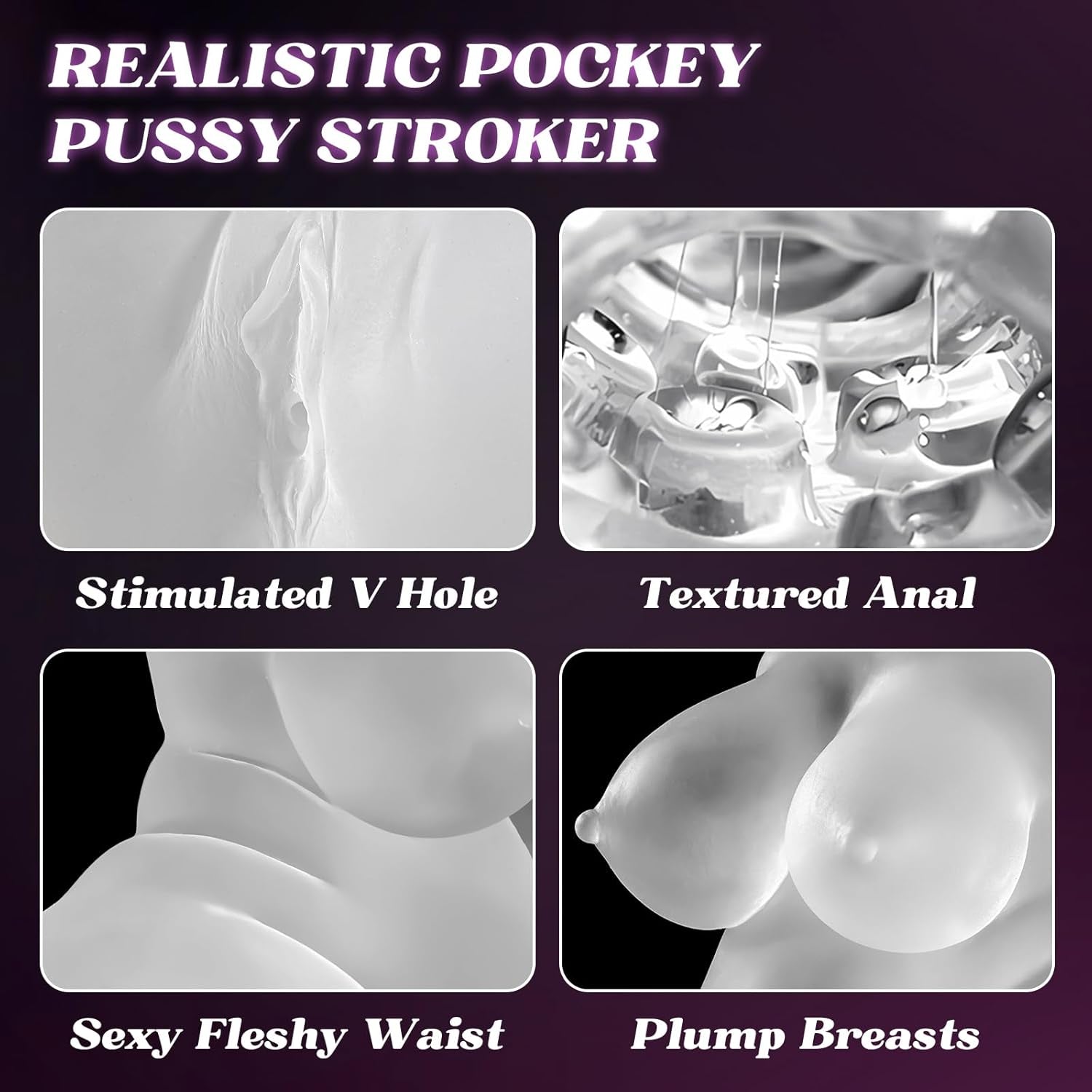 CurveCrave Transparent Sex Doll Stroker