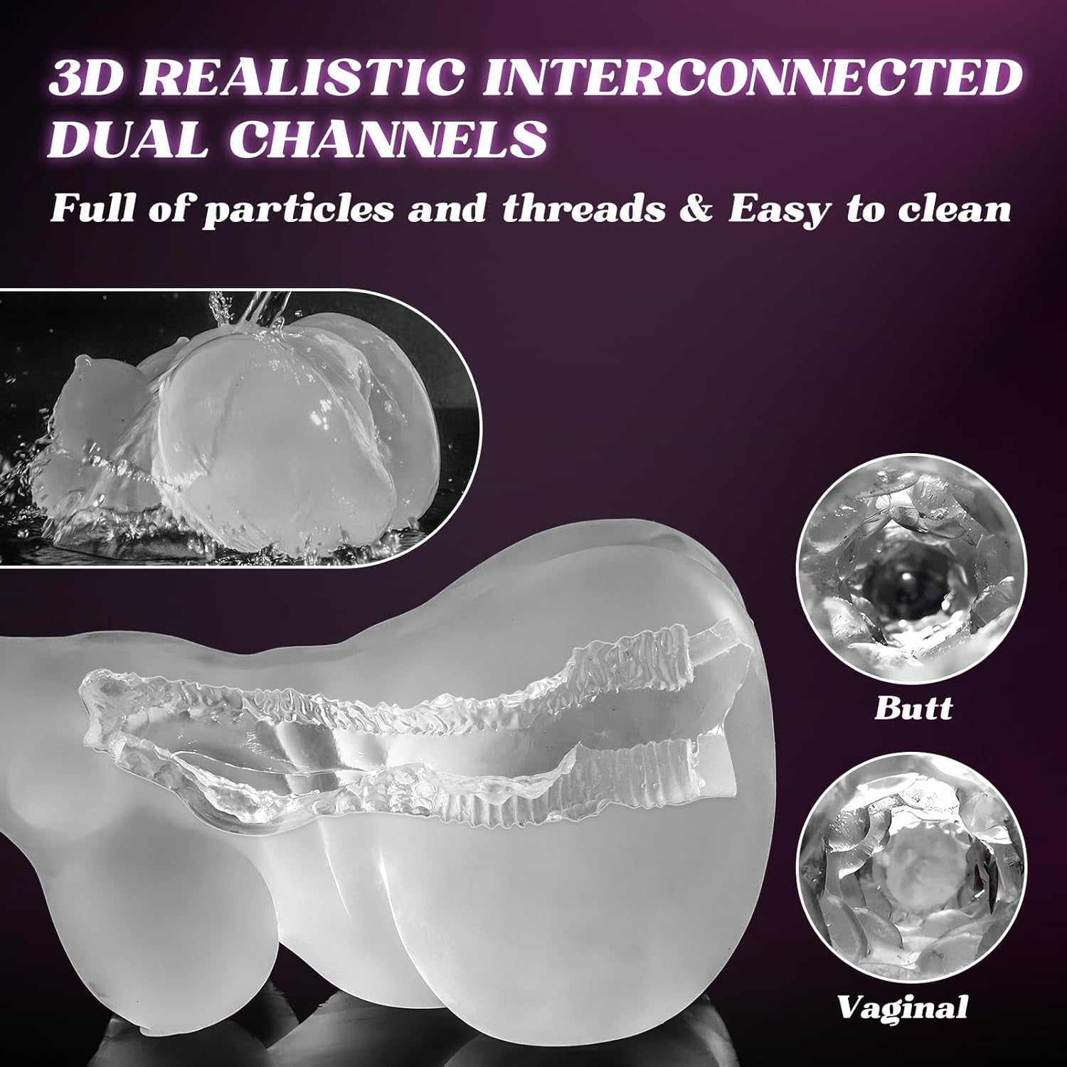 CurveCrave Transparent Sex Doll Stroker