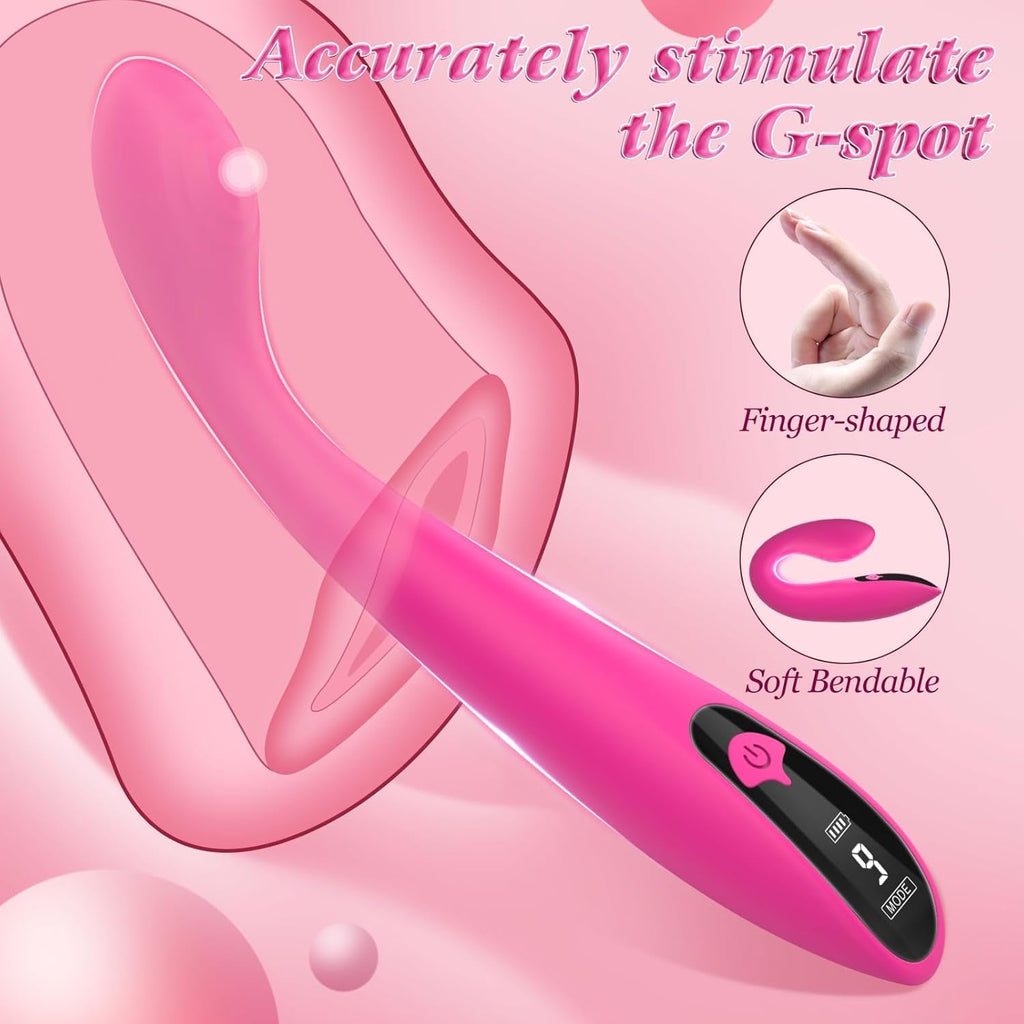 CurveGlow G-Spot Vibrator Wand with LCD