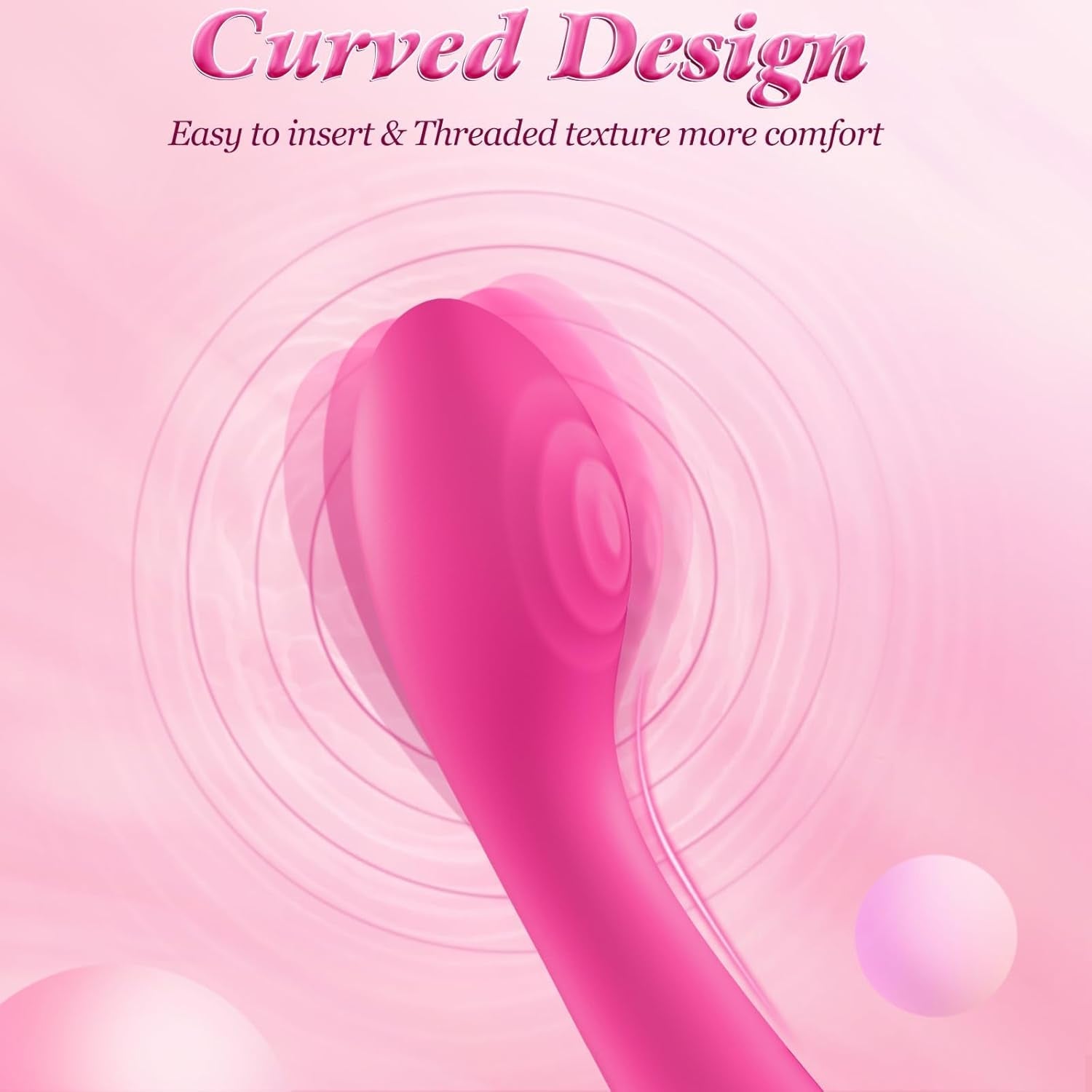 CurveGlow G-Spot Vibrator Wand with LCD