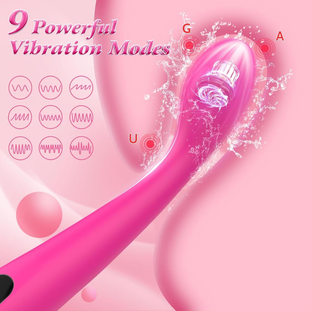 CurveGlow G-Spot Vibrator Wand with LCD