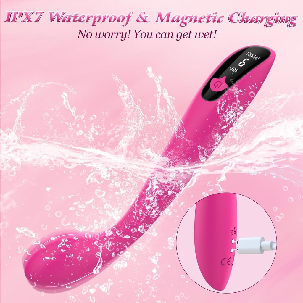 CurveGlow G-Spot Vibrator Wand with LCD