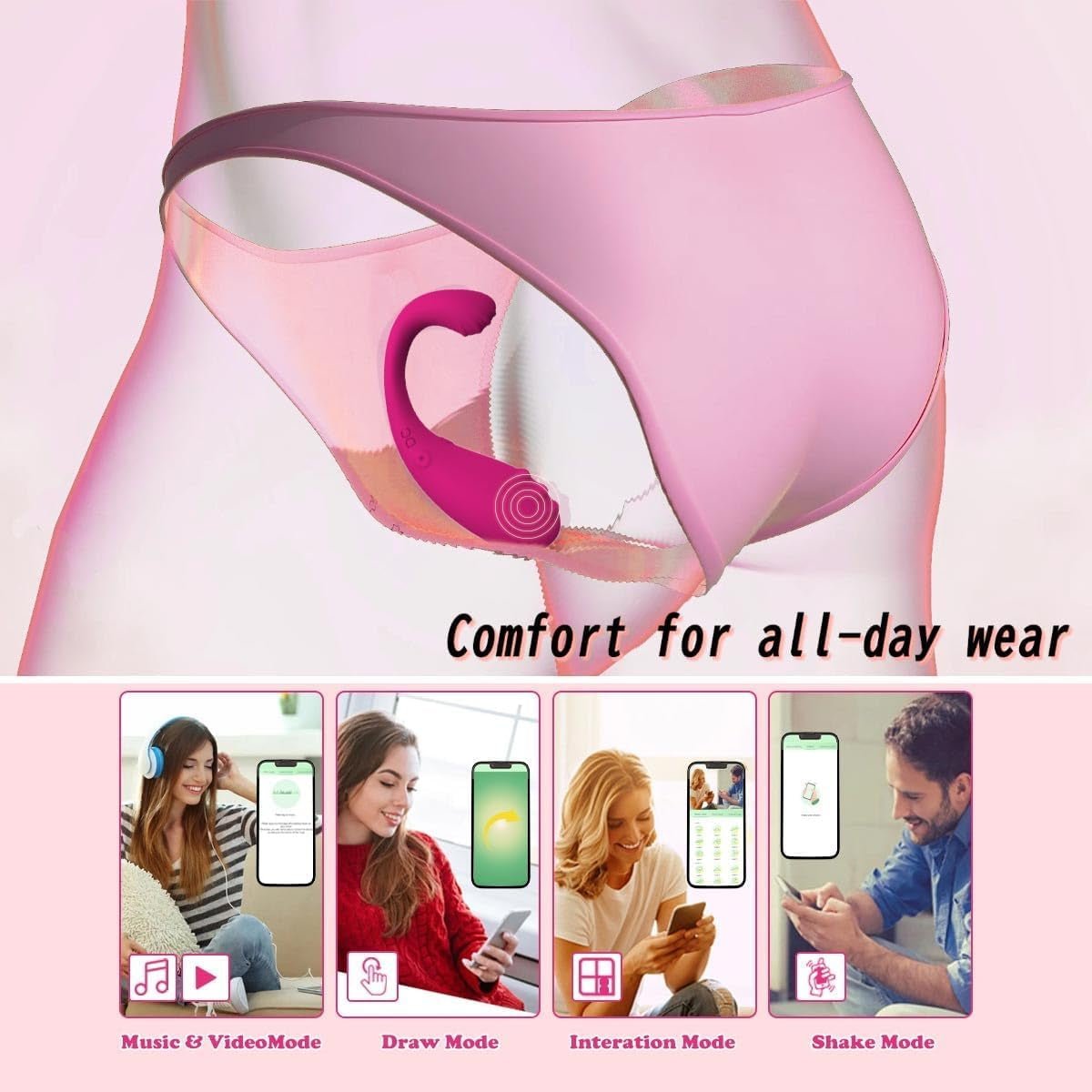CurveNest App Control Wearable Egg Vibrator