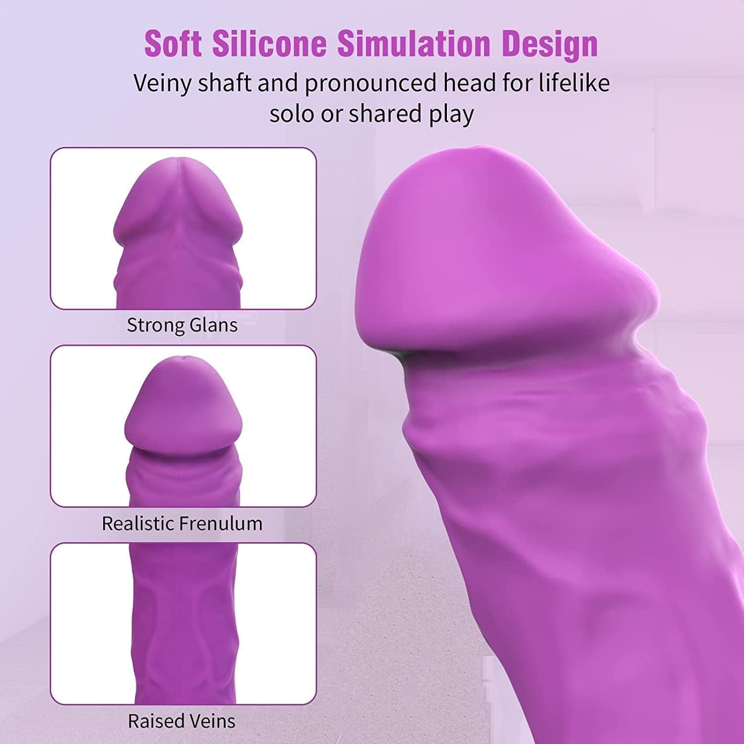 CurveNoir Realistic G-Spot Vibrator Dildo