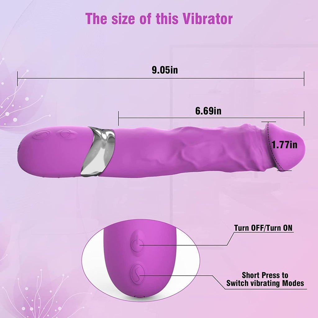 CurveNoir Realistic G-Spot Vibrator Dildo