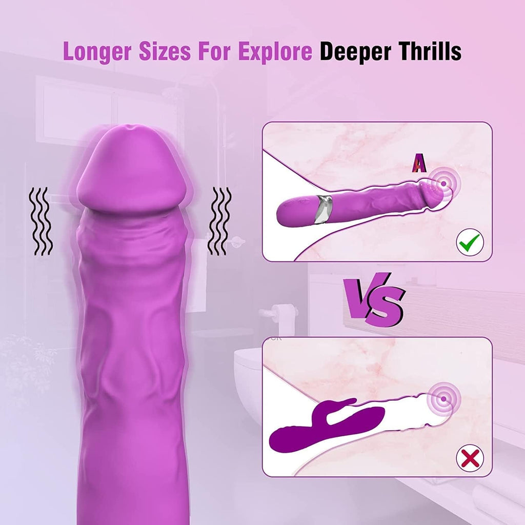 CurveNoir Realistic G-Spot Vibrator Dildo