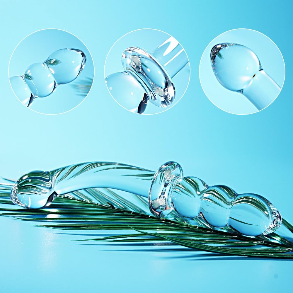 CurvePulse Dual Ended Glass Anal Wand