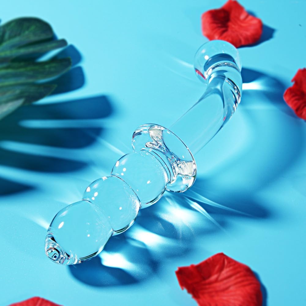 CurvePulse Dual Ended Glass Anal Wand