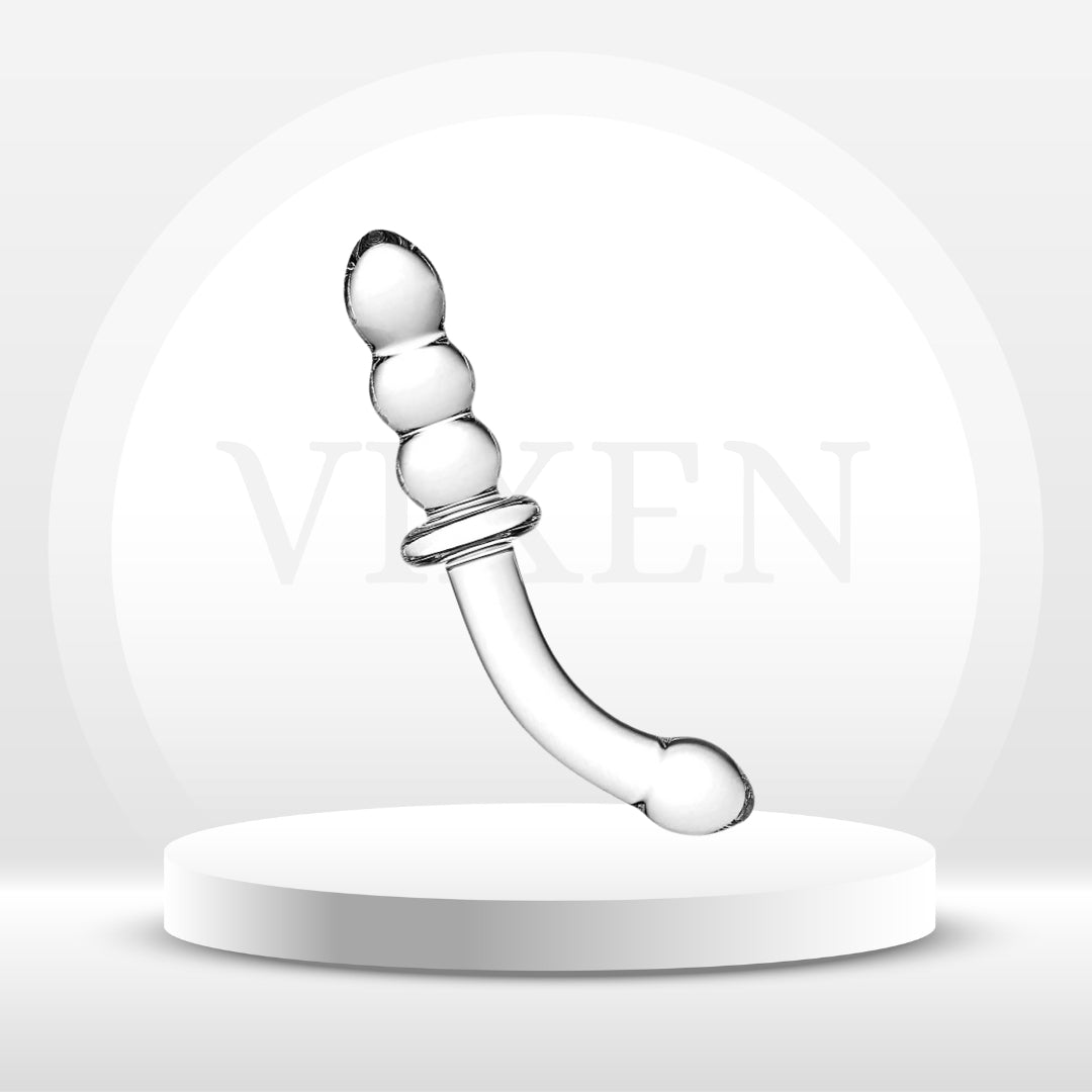 CurvePulse Dual Ended Glass Anal Wand
