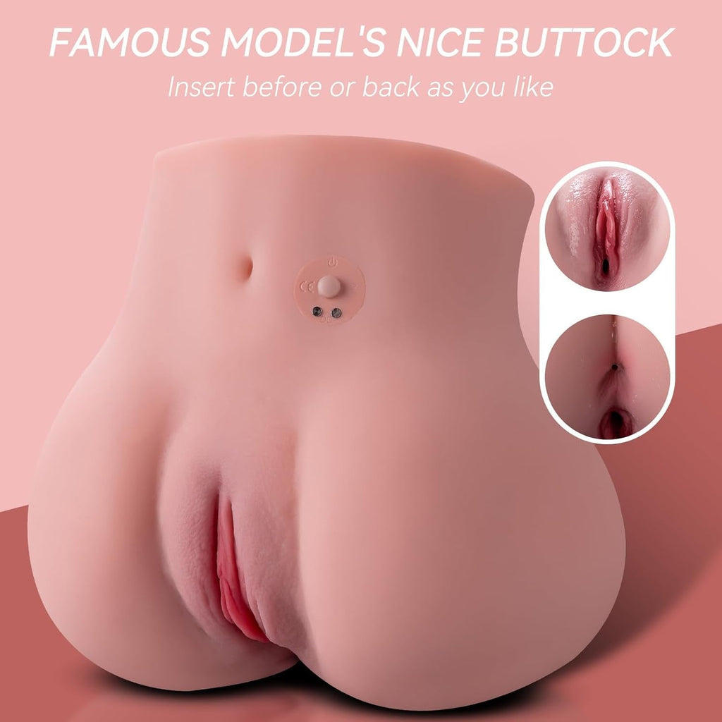 CurveVibe Vibrating TPE Pocket Pussy Sex Doll Stroker