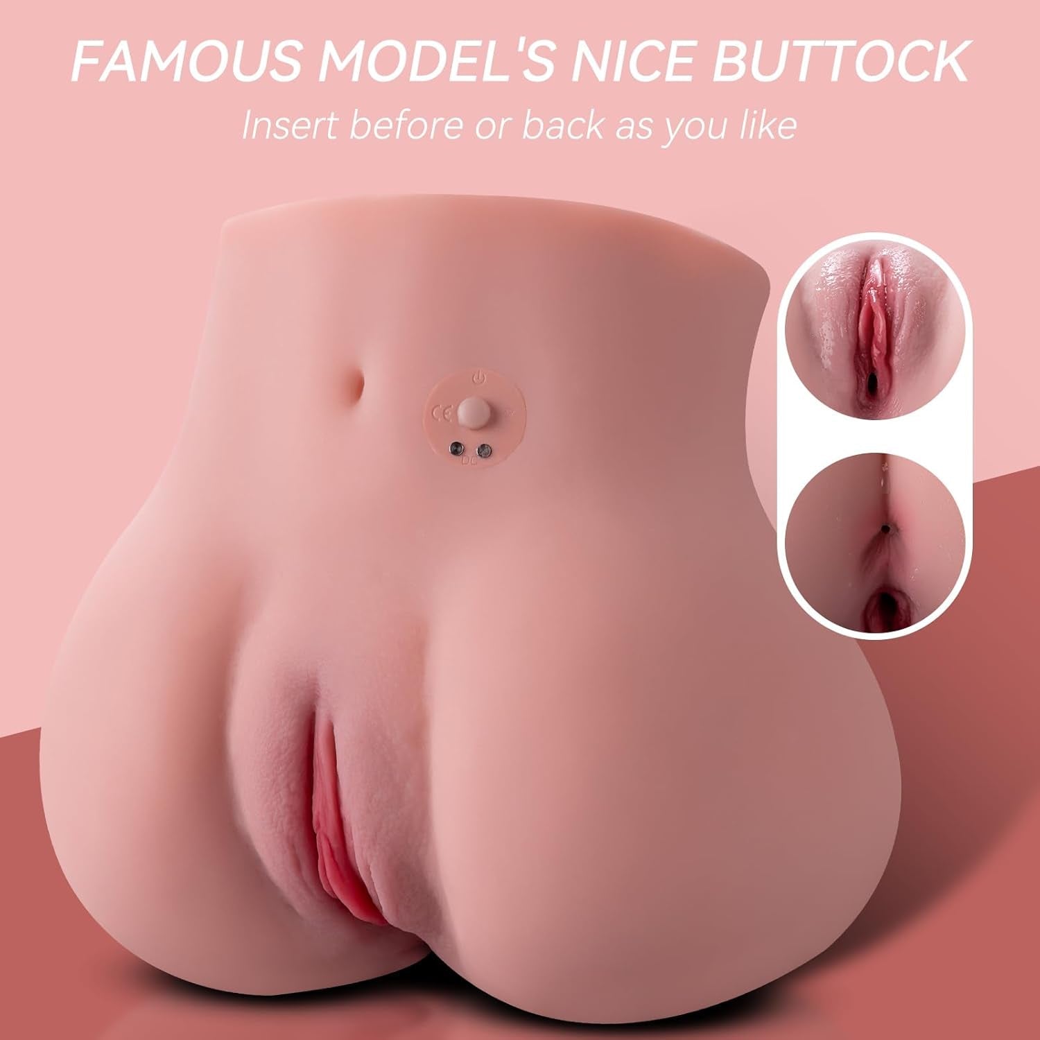 CurveVibe Vibrating TPE Pocket Pussy Sex Doll Stroker