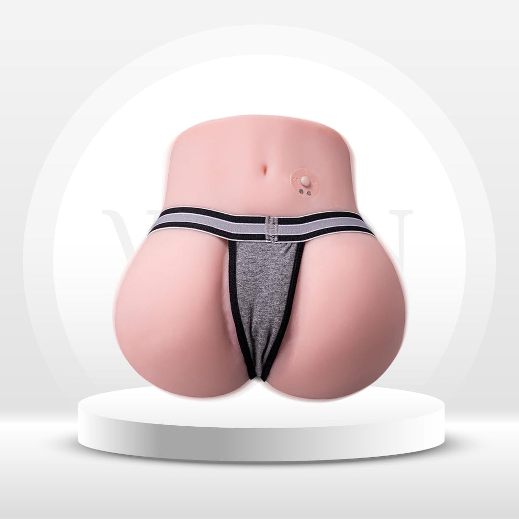 CurveVibe Vibrating TPE Pocket Pussy Sex Doll Stroker