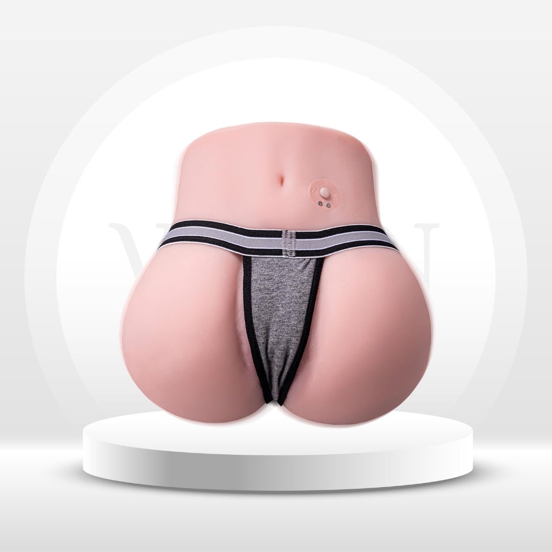 CurveVibe Vibrating TPE Pocket Pussy Sex Doll Stroker