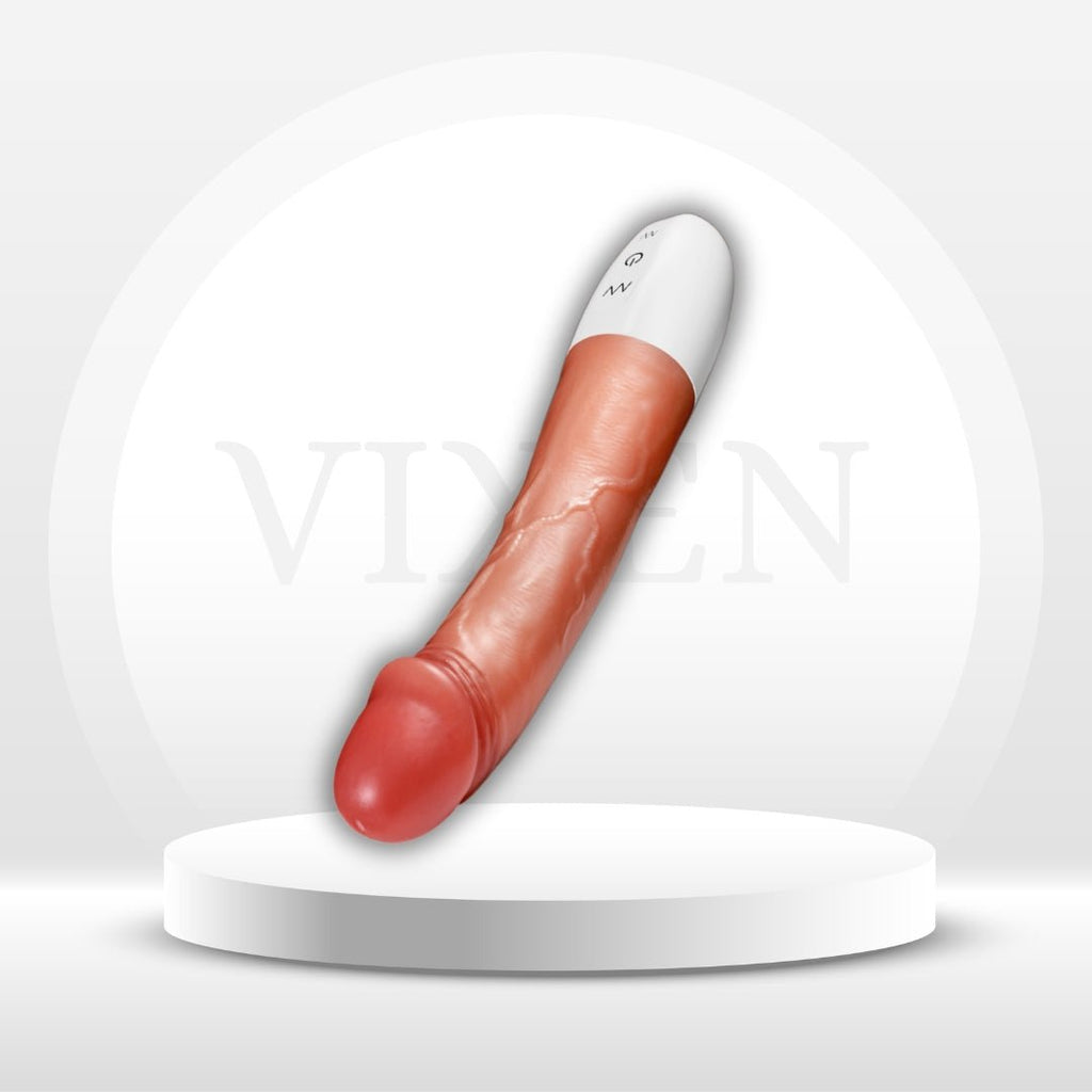 CyanStroke 8.4” Thrusting G-Spot Vibrator Dildo