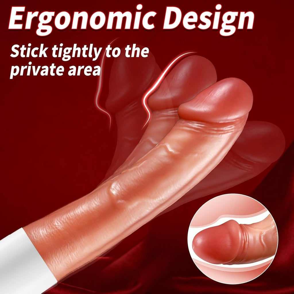 CyanStroke 8.4” Thrusting G-Spot Vibrator Dildo