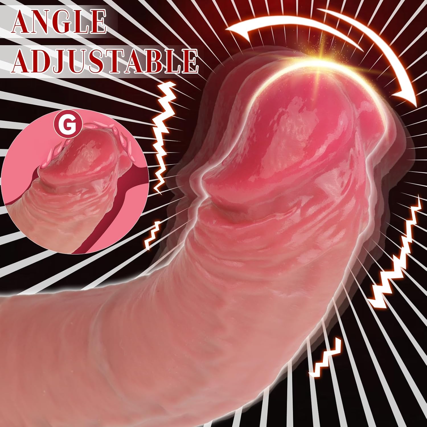 DaddyThrust Realistic Vibrating & Thrusting Silicone Dildo