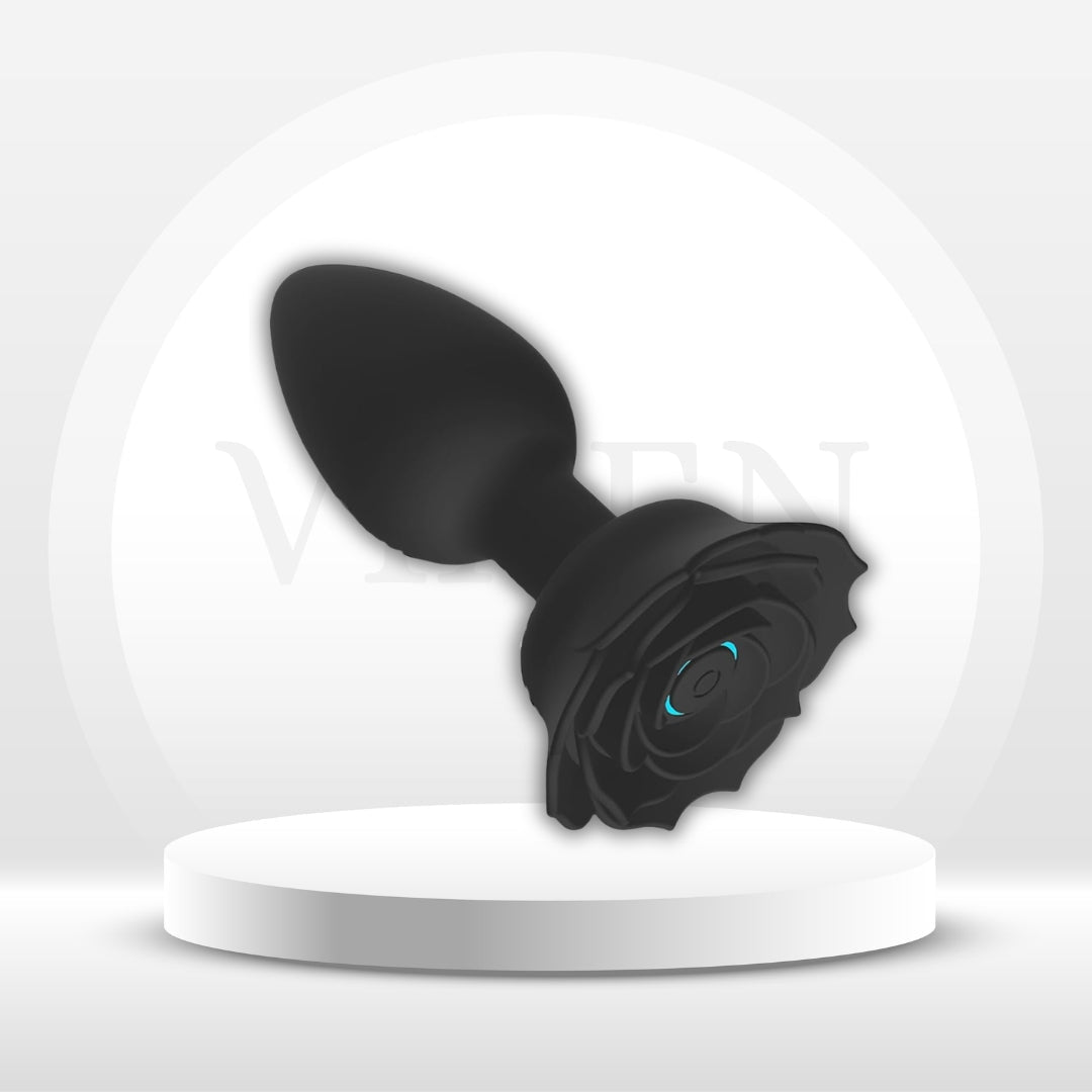 DarkBloom Rose Anal Plug Vibrator