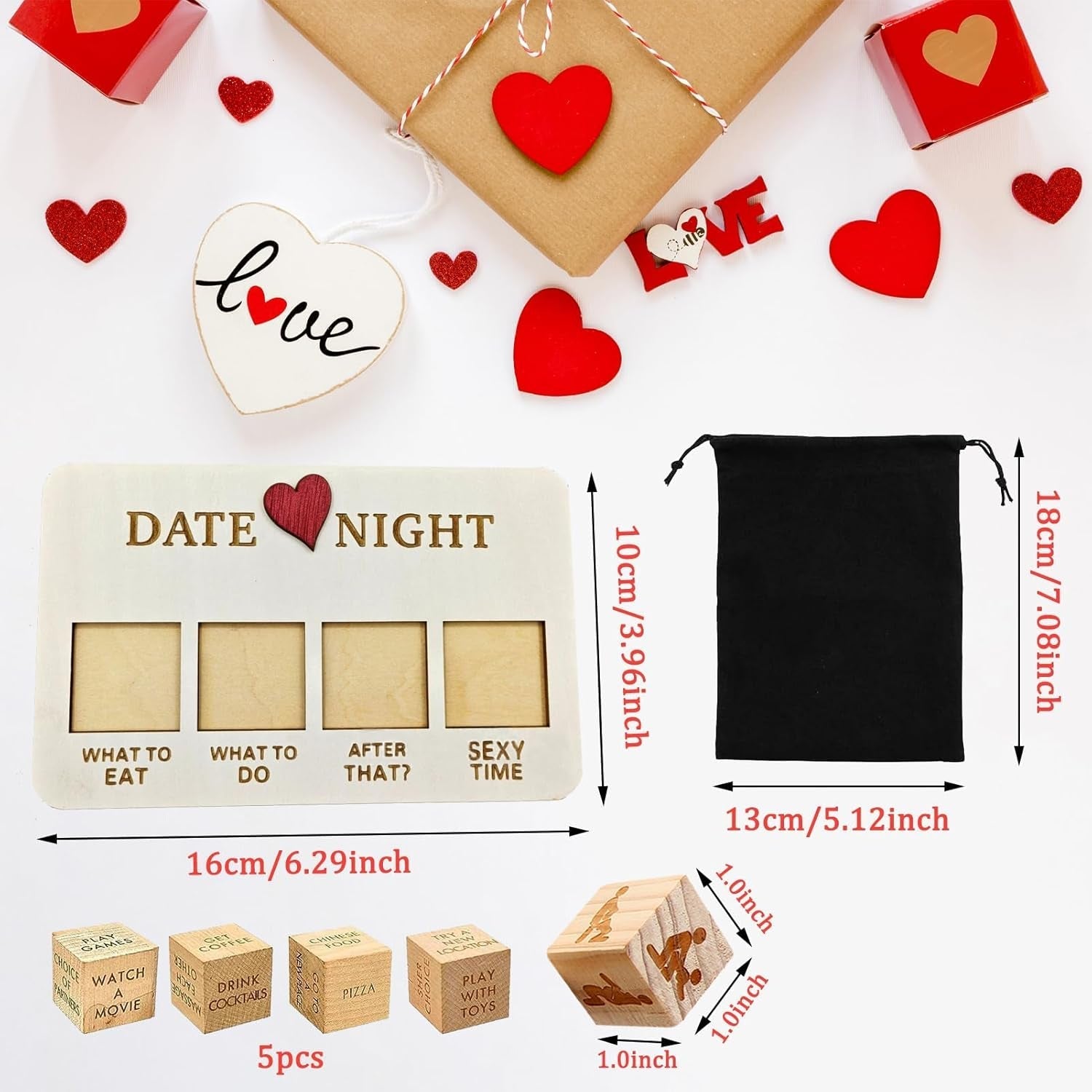 Date Night Sex Decisions Dice for Couples