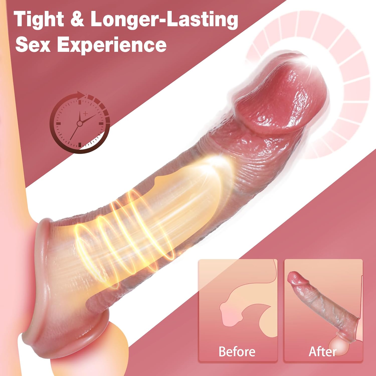 DeepDrive Vibrating Penis Sleeve Extender