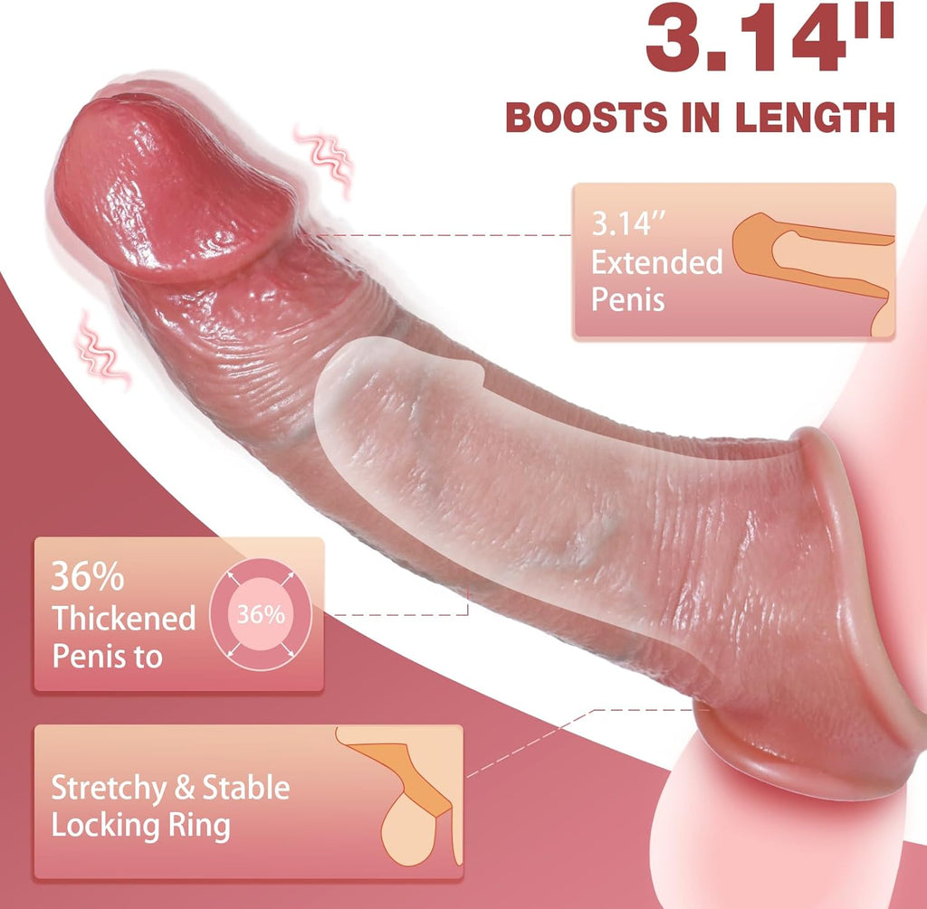 DeepDrive Vibrating Penis Sleeve Extender