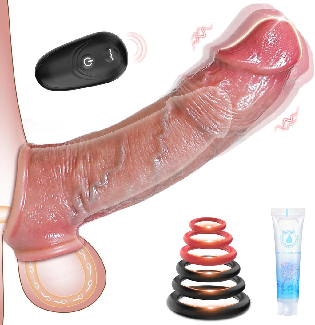 DeepDrive Vibrating Penis Sleeve Extender