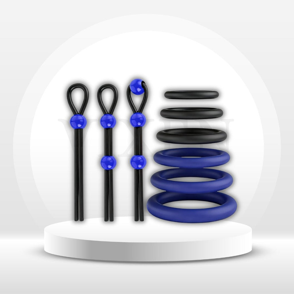 DeepFlex 9-Piece Adjustable Cock Ring Set