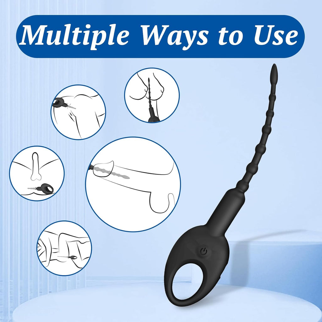 DeepPulse Male Plug Urethral Vibrator