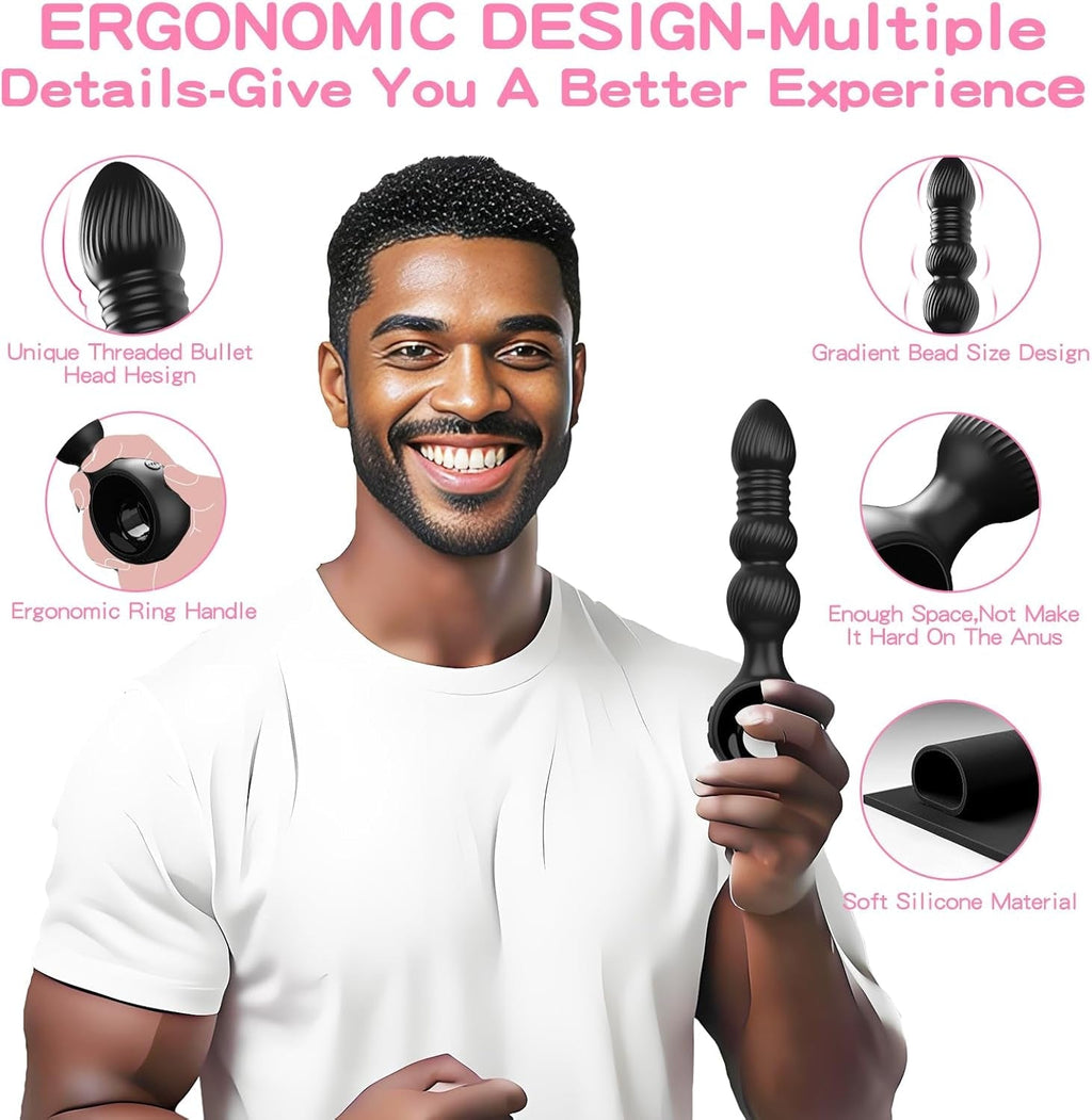 DeepRoll Thrusting Anal Plug & Prostate Vibrator