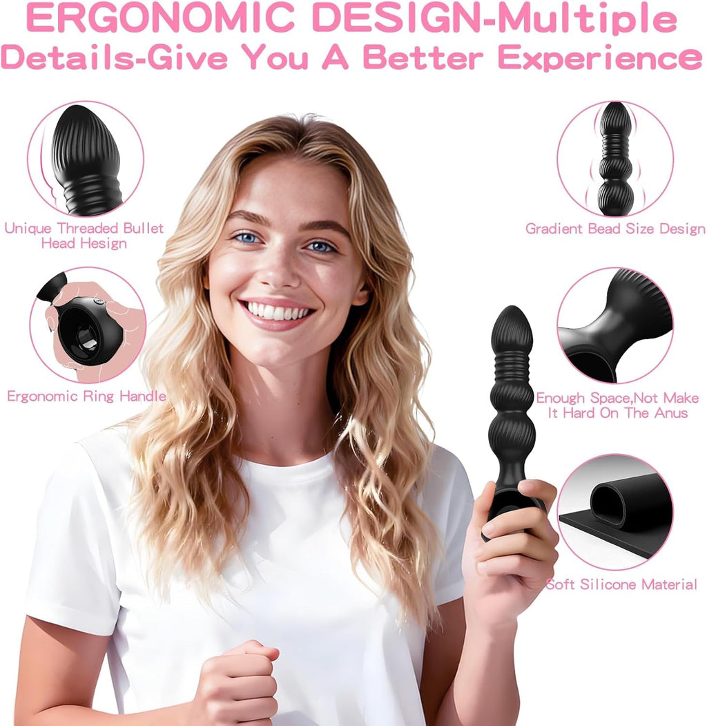 DeepRoll Thrusting Anal Plug & Prostate Vibrator
