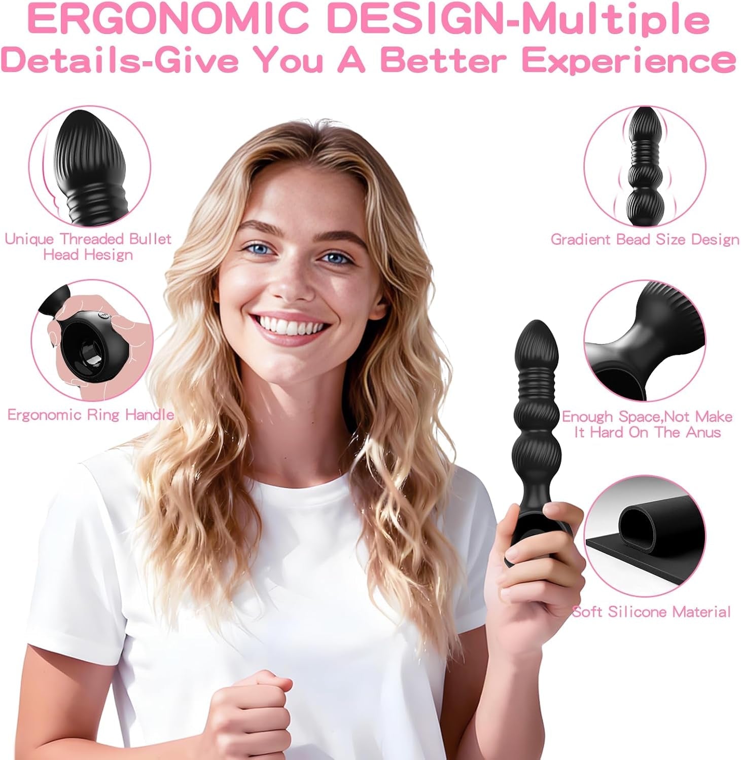 DeepRoll Thrusting Anal Plug & Prostate Vibrator