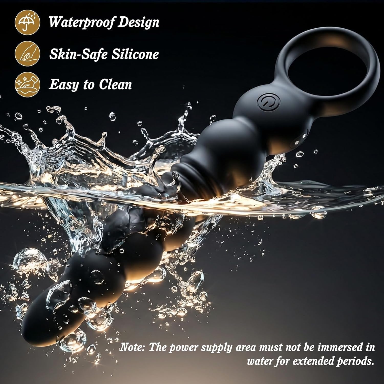 DeepRush Thrusting Anal Beads Prostate Massager Vibrator