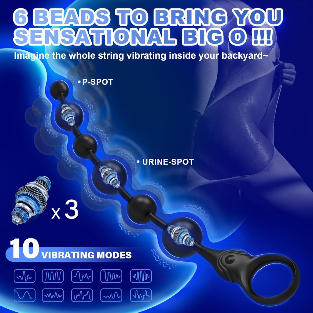 DeepSpiral 3-Motor Vibrating Anal Beads