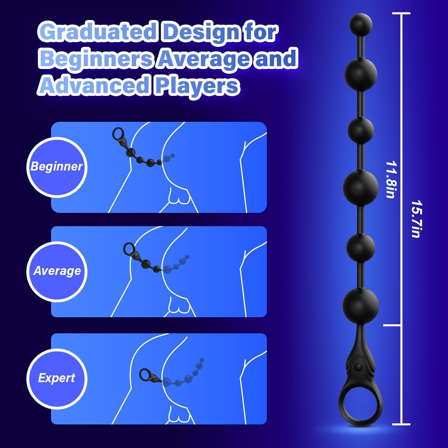 DeepSpiral 3-Motor Vibrating Anal Beads