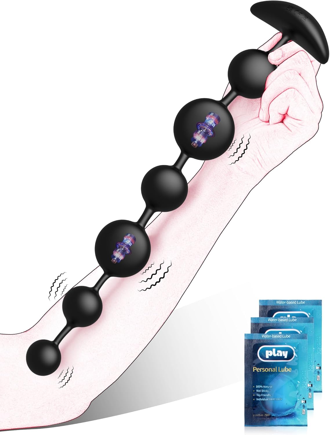 DeepSpiral Extra-Long Vibrating Anal Beads