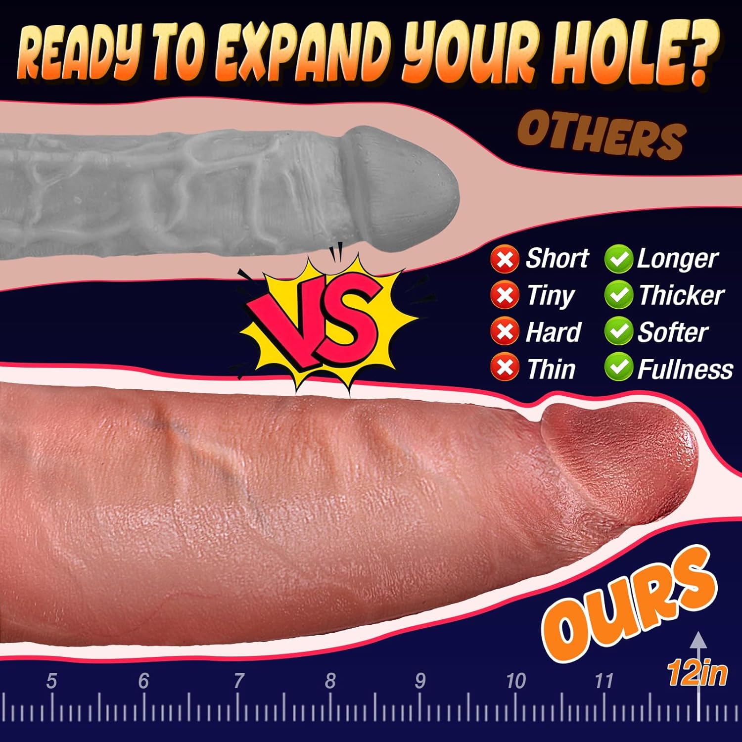 DeepTitan 13" Realistic Giant Dildo