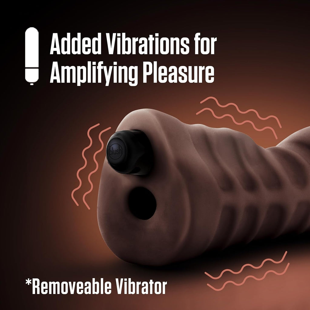 DeepVibe Vibrating Deep Throat Pocket Pussy Stroker