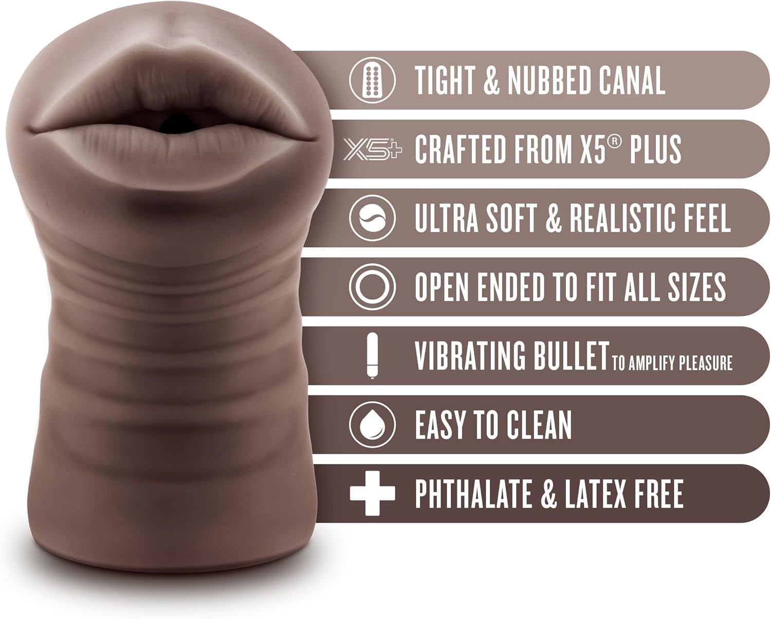 DeepVibe Vibrating Deep Throat Pocket Pussy Stroker