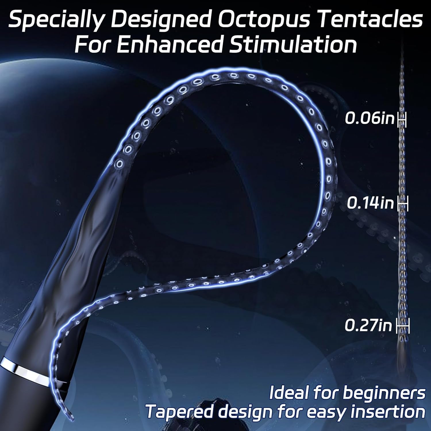 DeepWave Octopus Tentacle Urethral vibrator