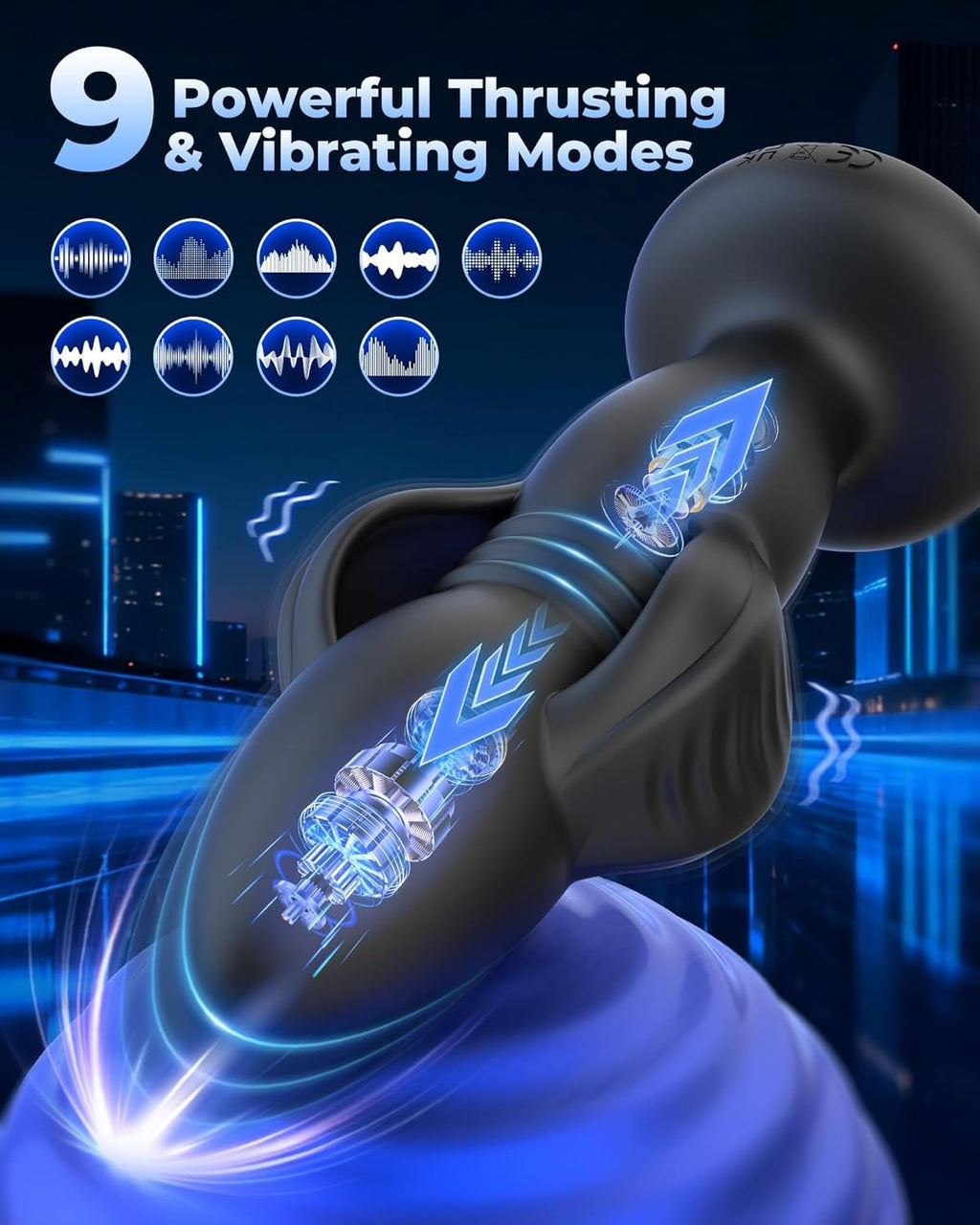 DeepWing AI App-Control Expanding Prostate Massager