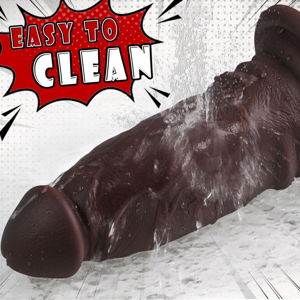 DepthMaster 10" Thick Anal Dildo with Suction Base