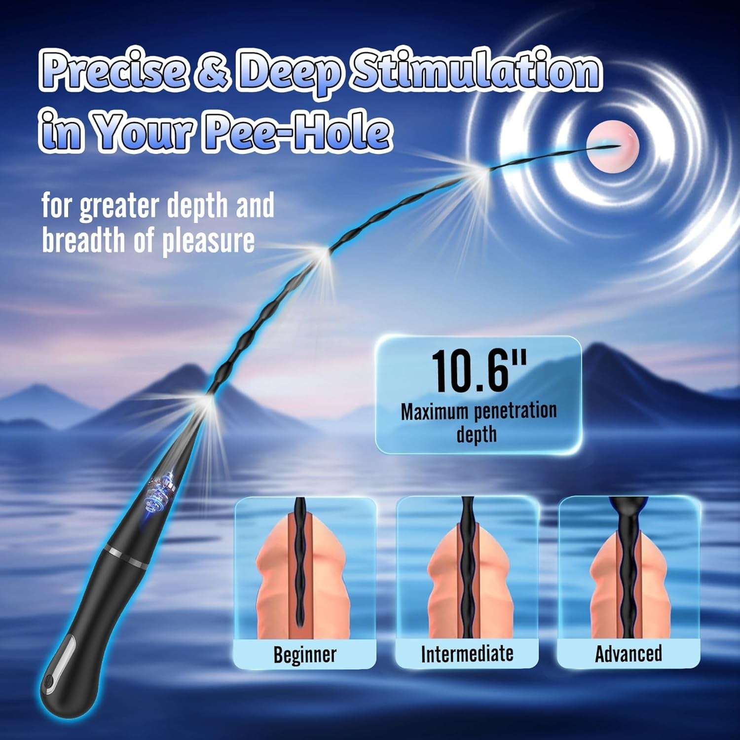 DepthSync Urethral Vibe Pro Male Plug