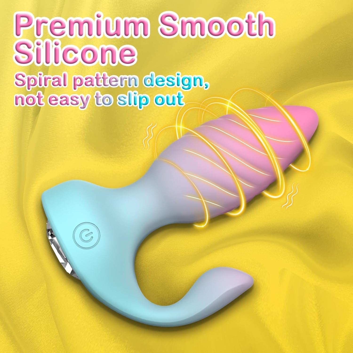 DiamondCurve Remote Anal Plug Vibrator with Dual Motors