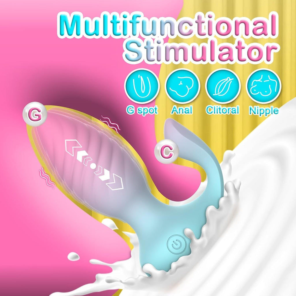 DiamondCurve Remote Anal Plug Vibrator with Dual Motors