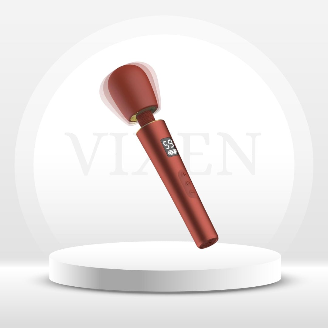 DigitGlow Premium Wand Vibrator, 9 Modes