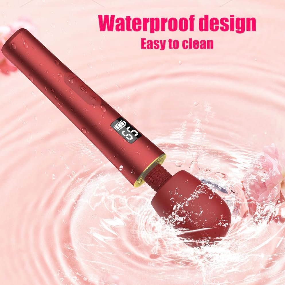 DigitGlow Premium Wand Vibrator, 9 Modes