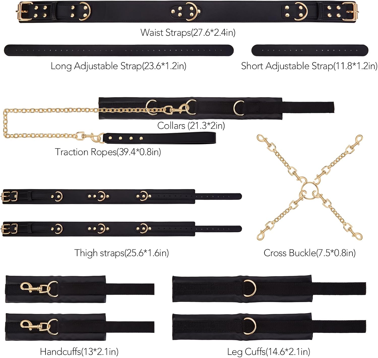 DominaLink 7-Piece Bondage Set